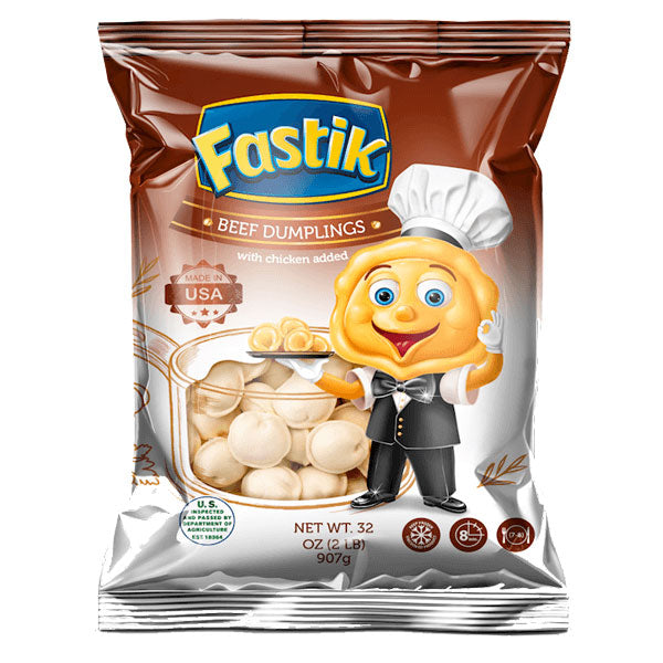 Пельмени Биг Фастик Говядина с Курицей – 31,99 унции (907 г)